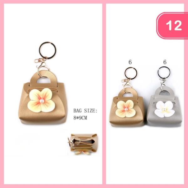 Mini Purse W Flower Keychain (12 Units)