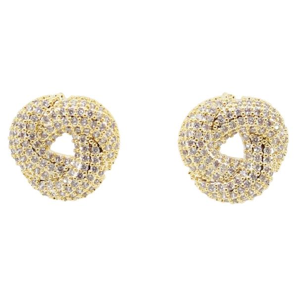 CZ Rhinestone Post Earring