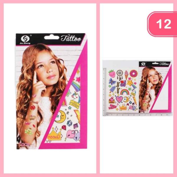 Cute Kids Fake Tattoo (12 Units)