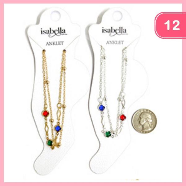 Layered Anklet (12 Units)