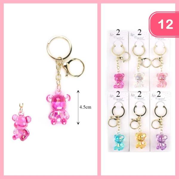 Teddy Bear Keychain (12 Units)