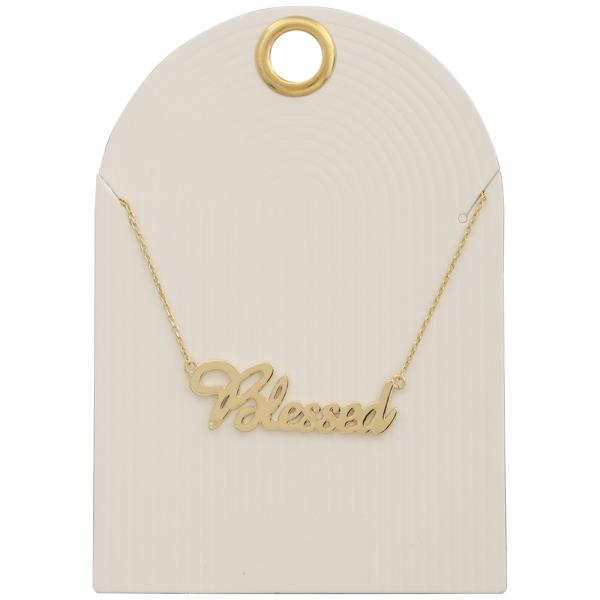 BLESSED PENDANT NECKLACE