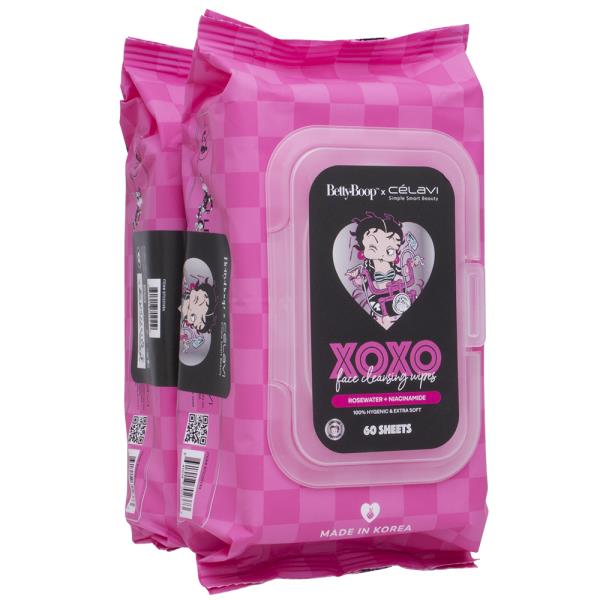 CELAVI X Bettyboop XOXO Cleansing Wipes 2PC