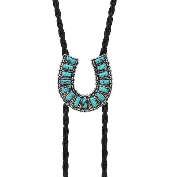 Western Horse Shoe Braided Necklace