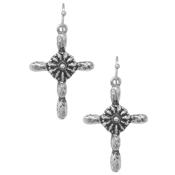 Western Cross Earrings