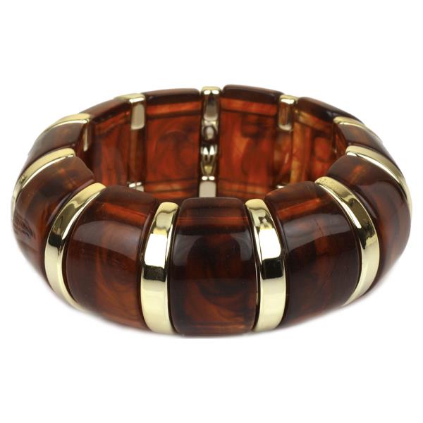 Plastic Bead Elastic Bracelet