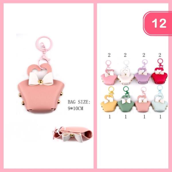 Mini Handbag W Bow Keychain (12 Units)