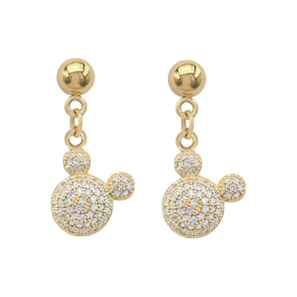 CZ Stainless Steel Post Earring