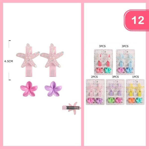 Flower Hair Hair Clip (12 Units)