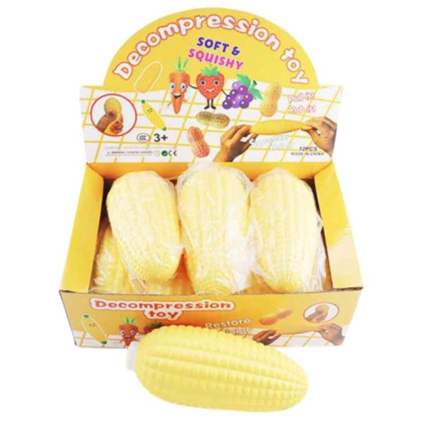 27 cm Corn Decompression Squishy Toy (8 Units)