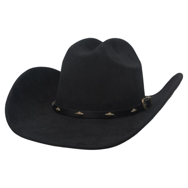 Diamond And Buckle Microsuede Cowboy Hat