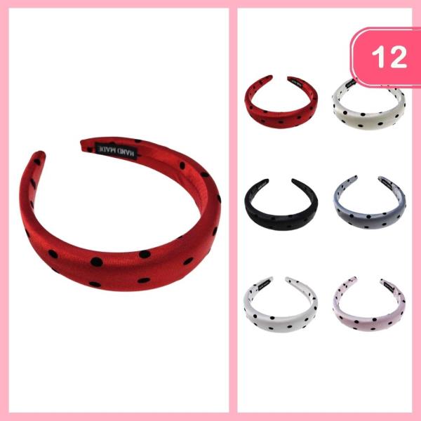 Polka Dot Headband (12 Units)