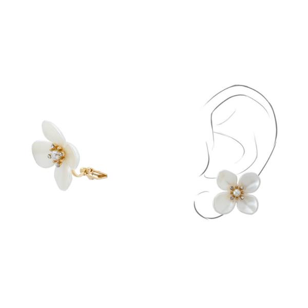 Flower Clip On Earring
