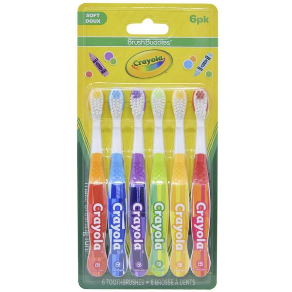 Crayola Toothbrush 6PC