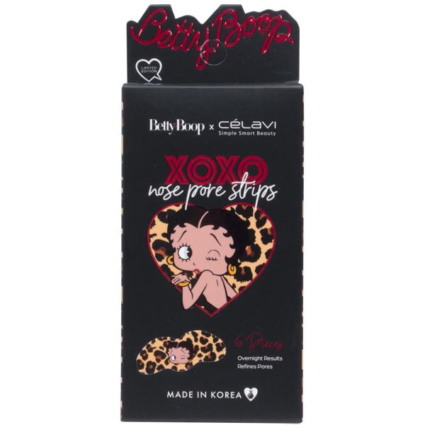 CELAVI X Betty Boop XOXO Nose Pore Strips 6PC