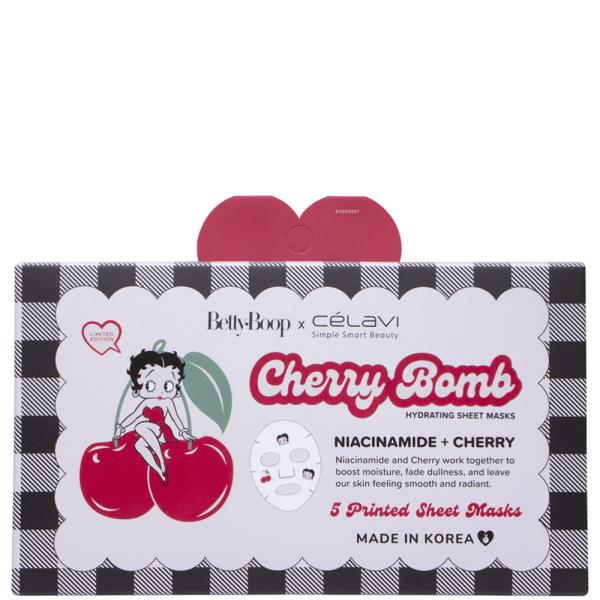 CELAVI X Betty Boop Cherry Bomb 5 Sheet Masks