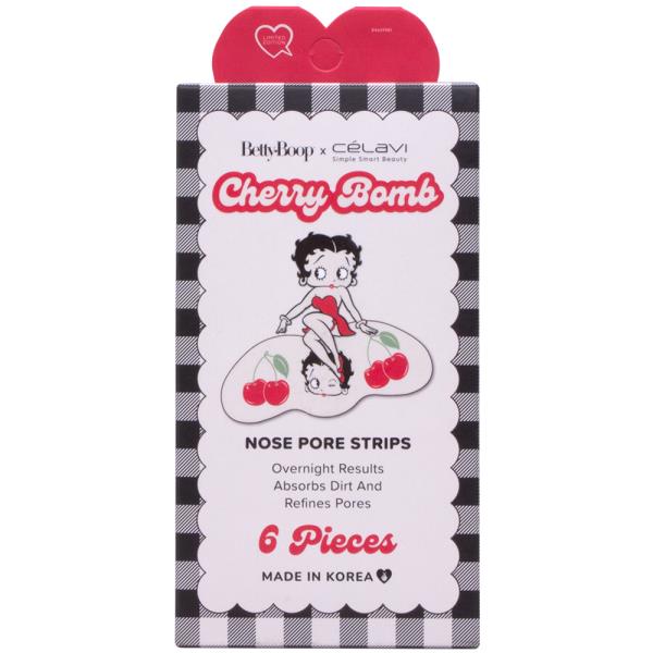 CELAVI x Betty Boop Cherry Nose Pore Strips 6PC