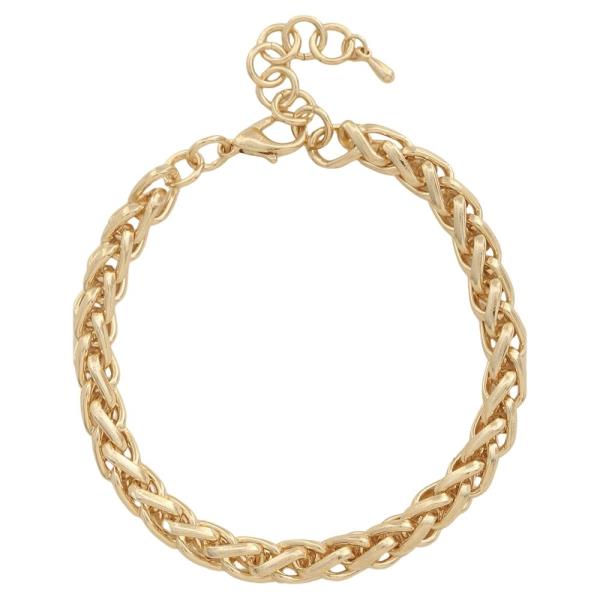 SODAJO Gold Dipped Metal Chain Bracelet