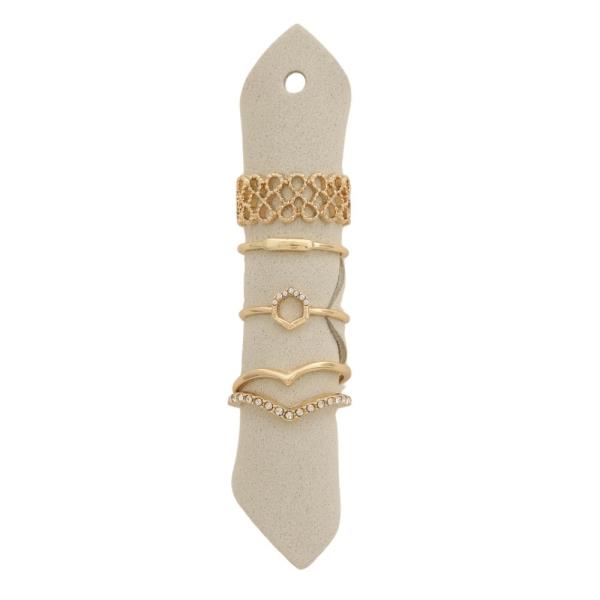 Multi Metal Ring Set