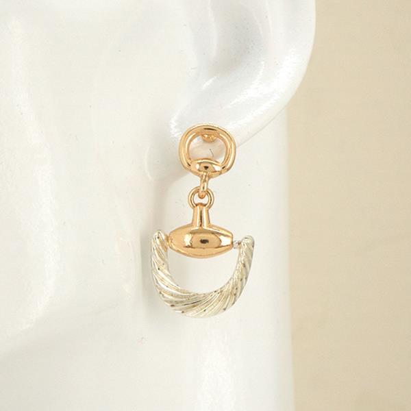 Metal Horseshoe Drop Earring