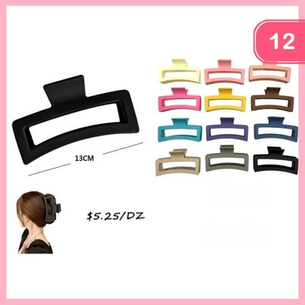 Hair Claw Clip Set (12 Units)