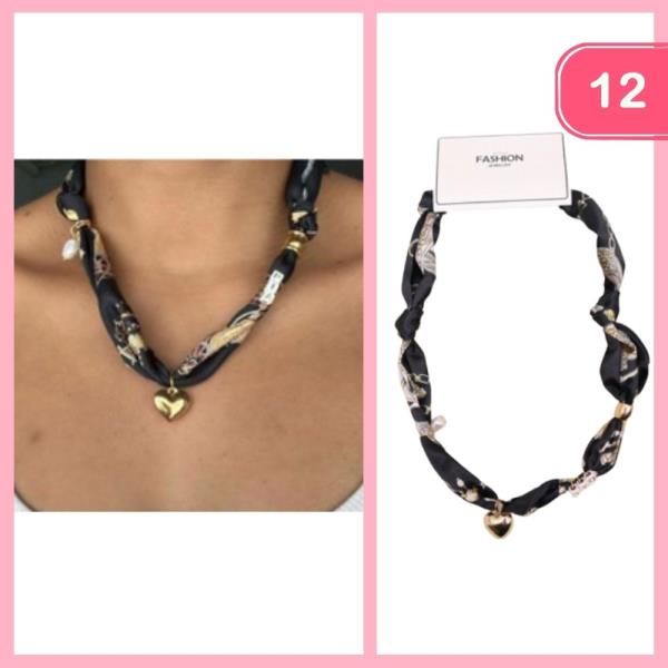 Bandana Scarf Necklace (12 Units)