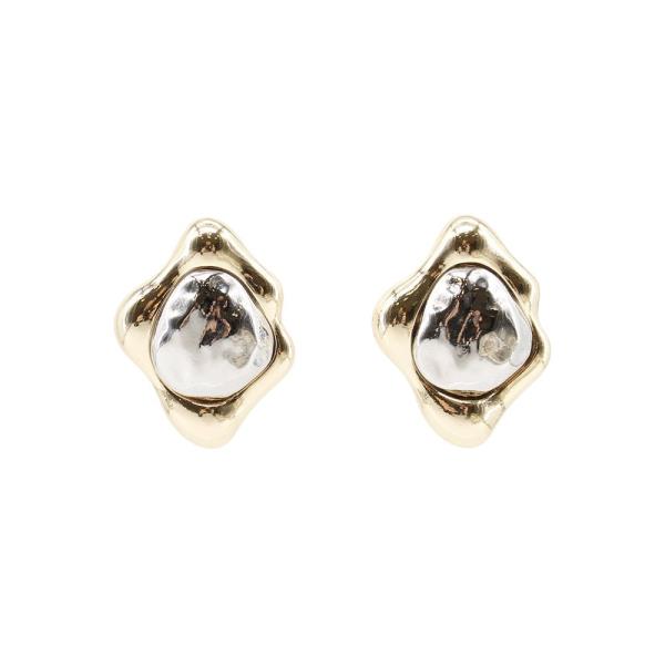 Hammered Post Earring