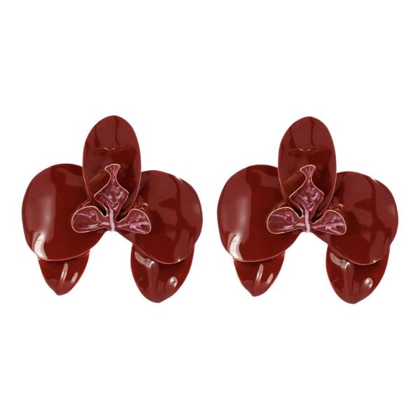 Epoxy Flower Post Earring