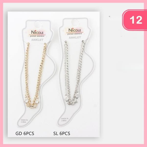 Layered Anklet (12 Units)