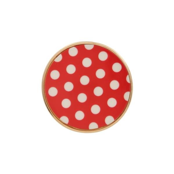 Wide Polka Dot Round Ring