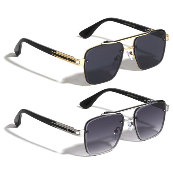 Rimless Metal Hinge Aviators Sunglasses 1DZ