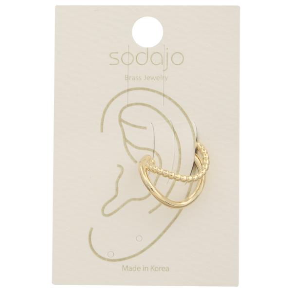 SODAJO UNIQUE DOUBLE DESIGN EAR CUFF