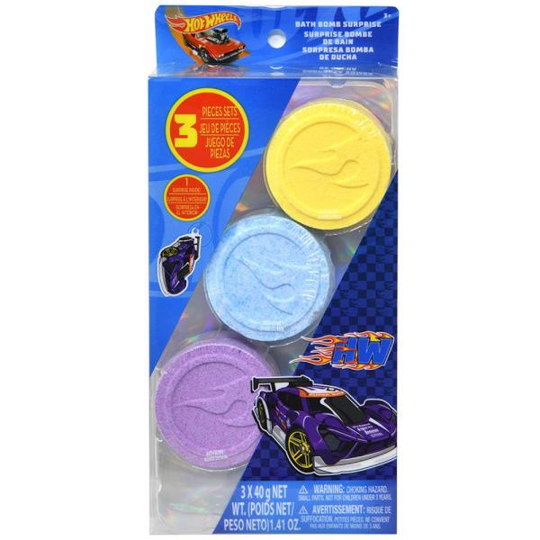 HOT WHEELS 3PK BATH BOMB