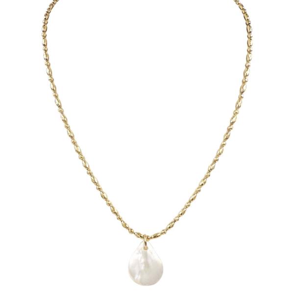 TEARDROP MOP PDT NECKLACE