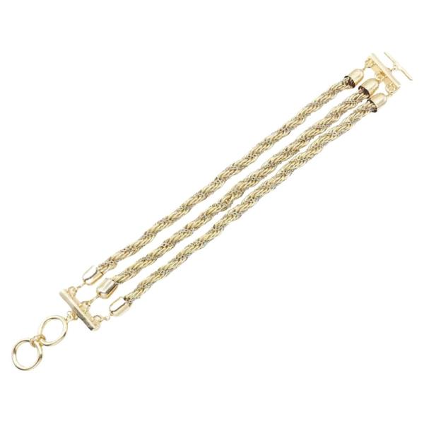 Multi Strand Metal Chain Bracelet