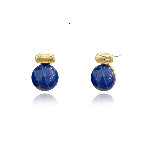 Simple Stone Stud Earring