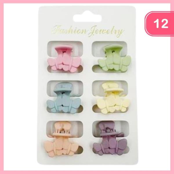 Mini Hair Claw Clips (12 Units)