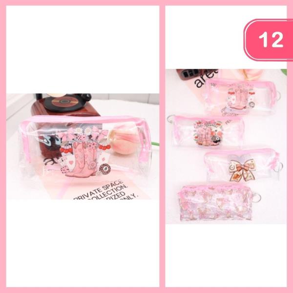 Western Boot Bow Clear Pouch (12 Units)