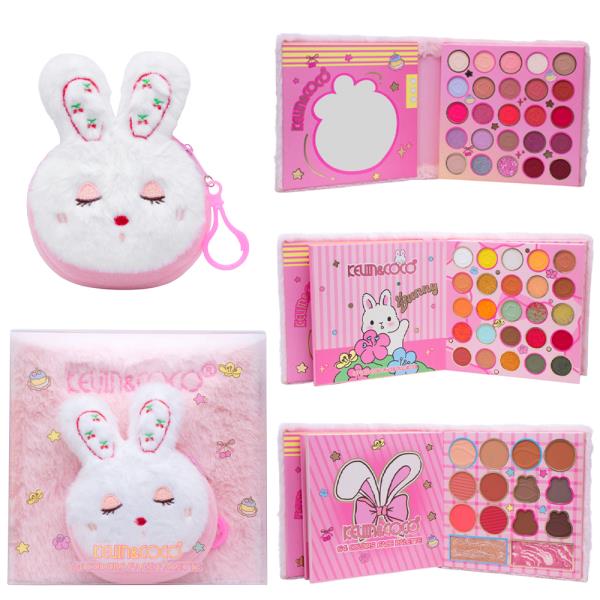Kevin and Coco 64 Colors Palette W Keychain Purse