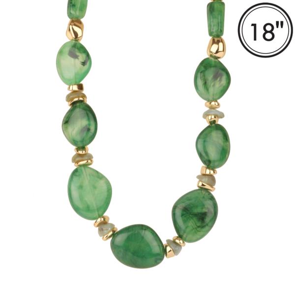 Marble Bead Necklace