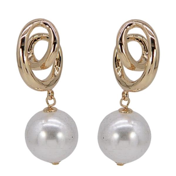 Pearl Abstract Drop Earring
