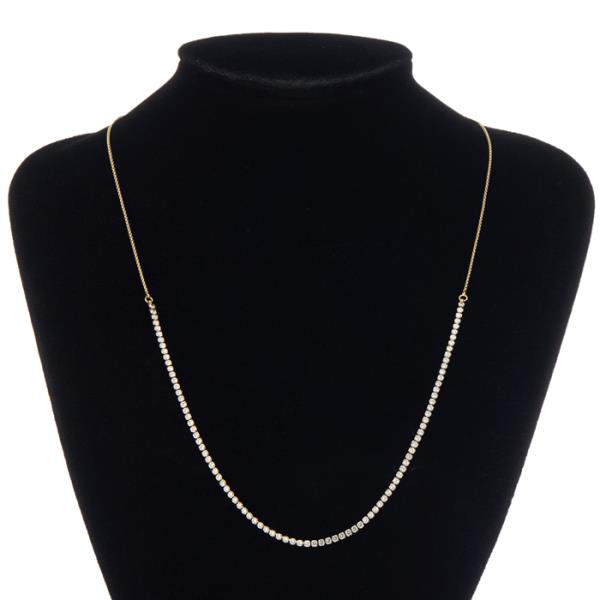 Stainless Steel Cubic Bup Chain Necklace