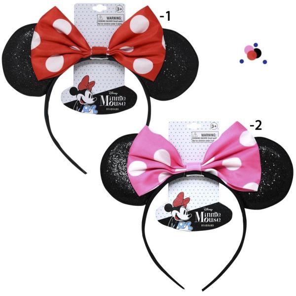 MINNIE EARS HEADBAND W BOW