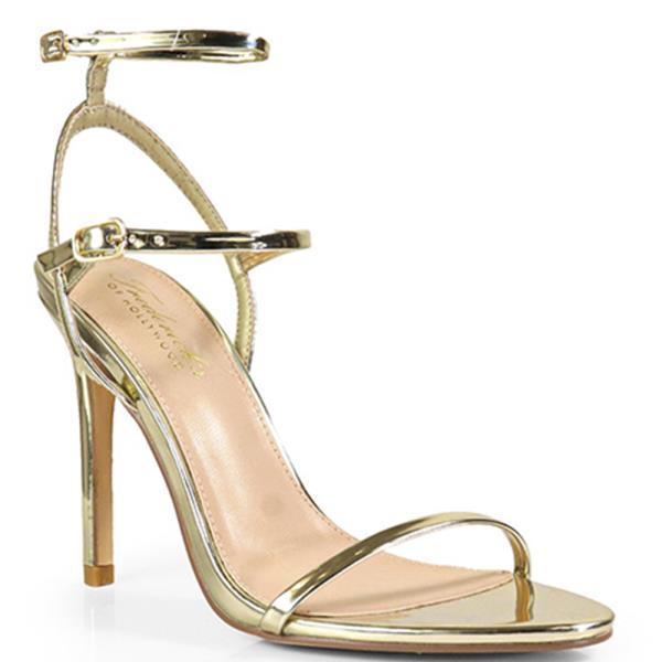 OPEN TOE STRAPPY HEEL W ANKLE STRAP