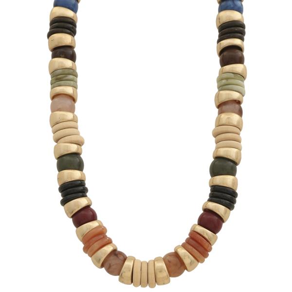 Mix Multi Color Bead Necklace