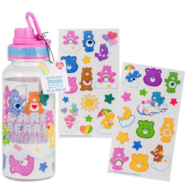 CARE BEARS BOTTLE W STICKERS