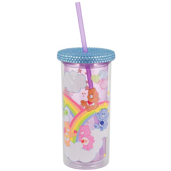 CARE BEARS COLD CUP TRAVEL TUMBLER W STRAW
