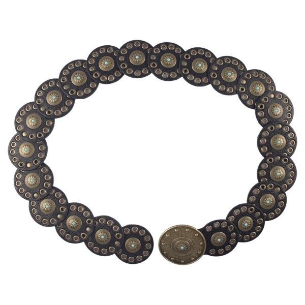 Y2K Round Western Disc Belt