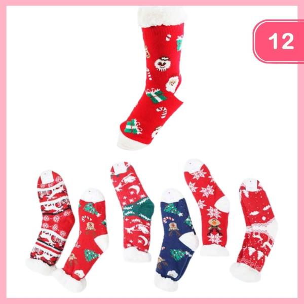 CHRISTMAS THEME SOCKS (12 UNITS)