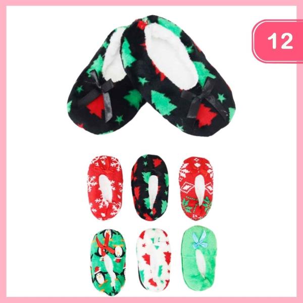 CHRISTMAS SLIPPERS (12 UNITS)